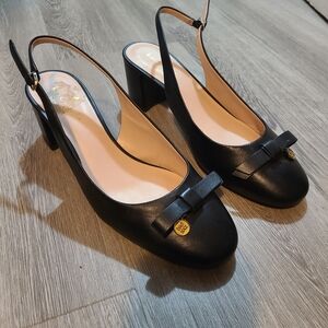 Kate‎ Spade Black Slingback Heels with Bow Detail